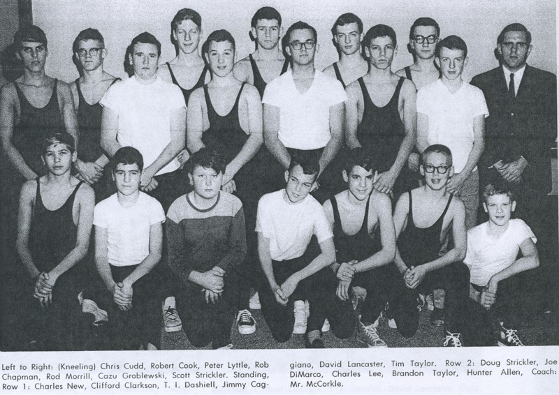 1964 Spartanburg Day School wrestling team